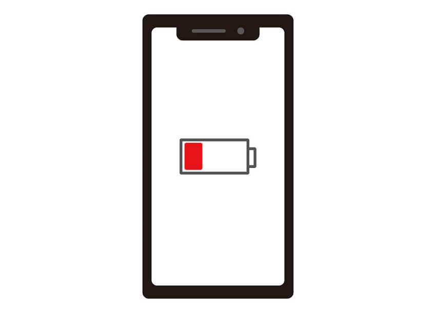 Iphoneのバッテリー画面